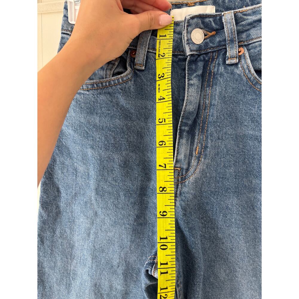 H&M High Waisted Classic Blue Denim Jeans US 2 - Picture 5 of 8